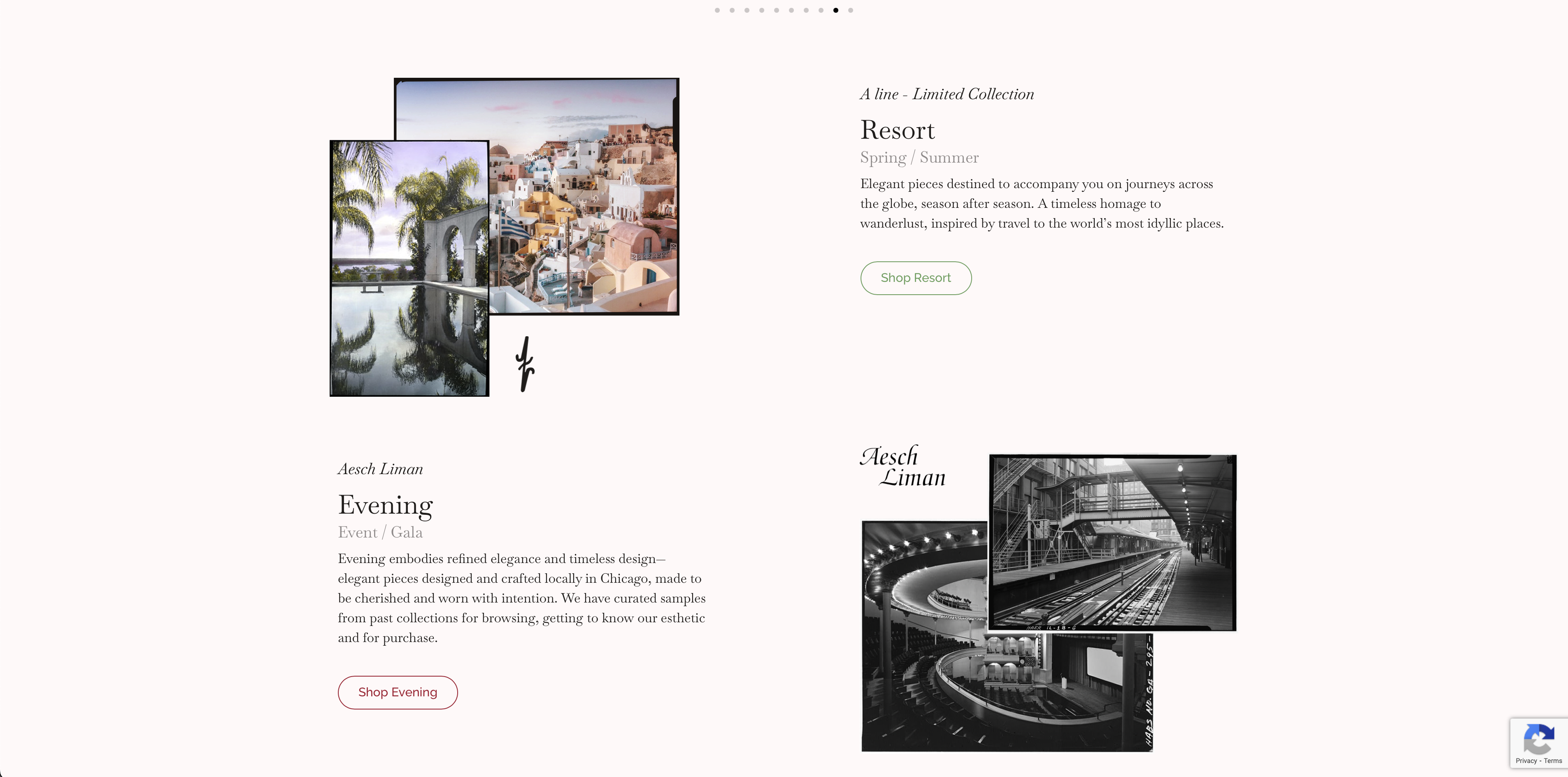 Ecommerce fashion website